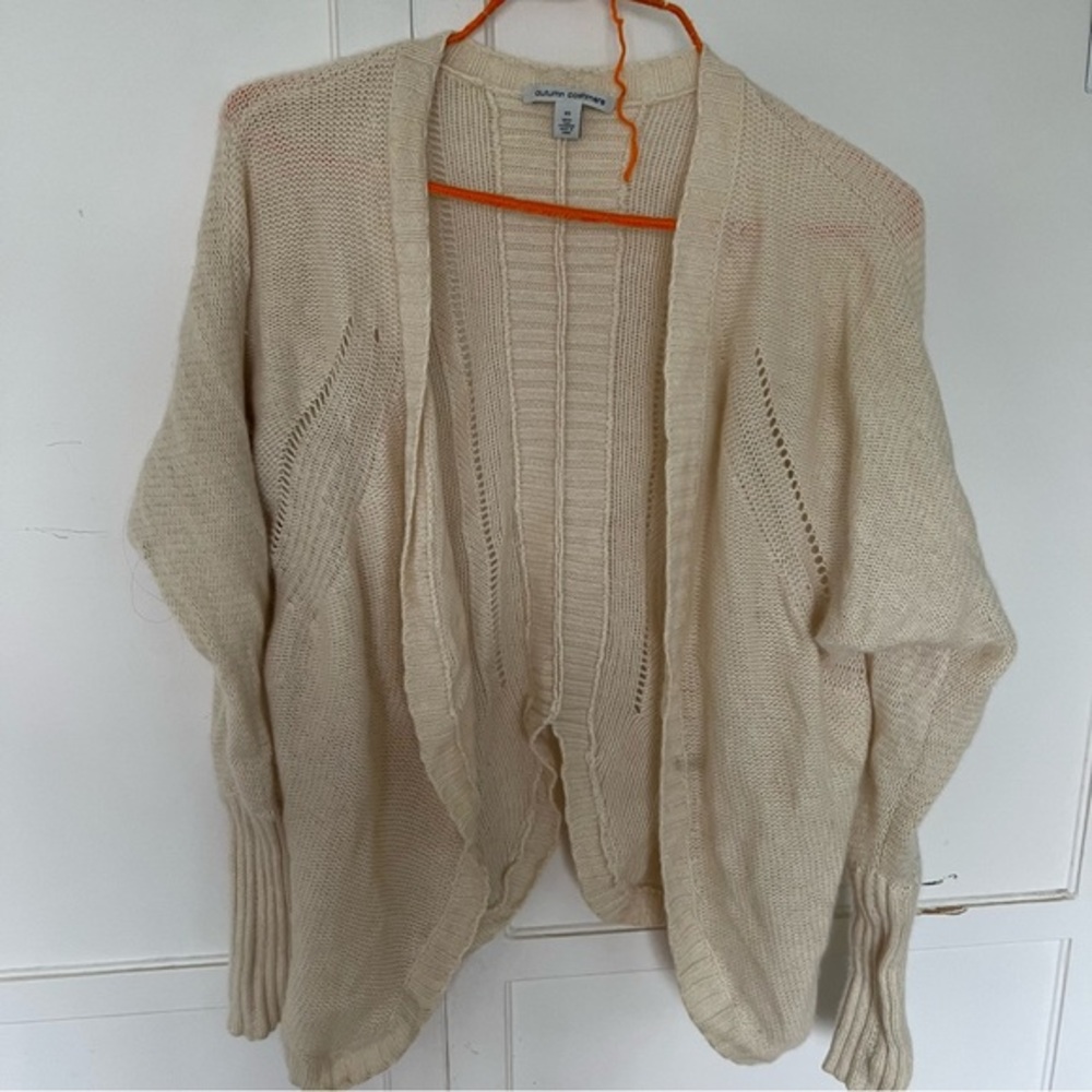 100% Cashmere Cream Cardigan XS